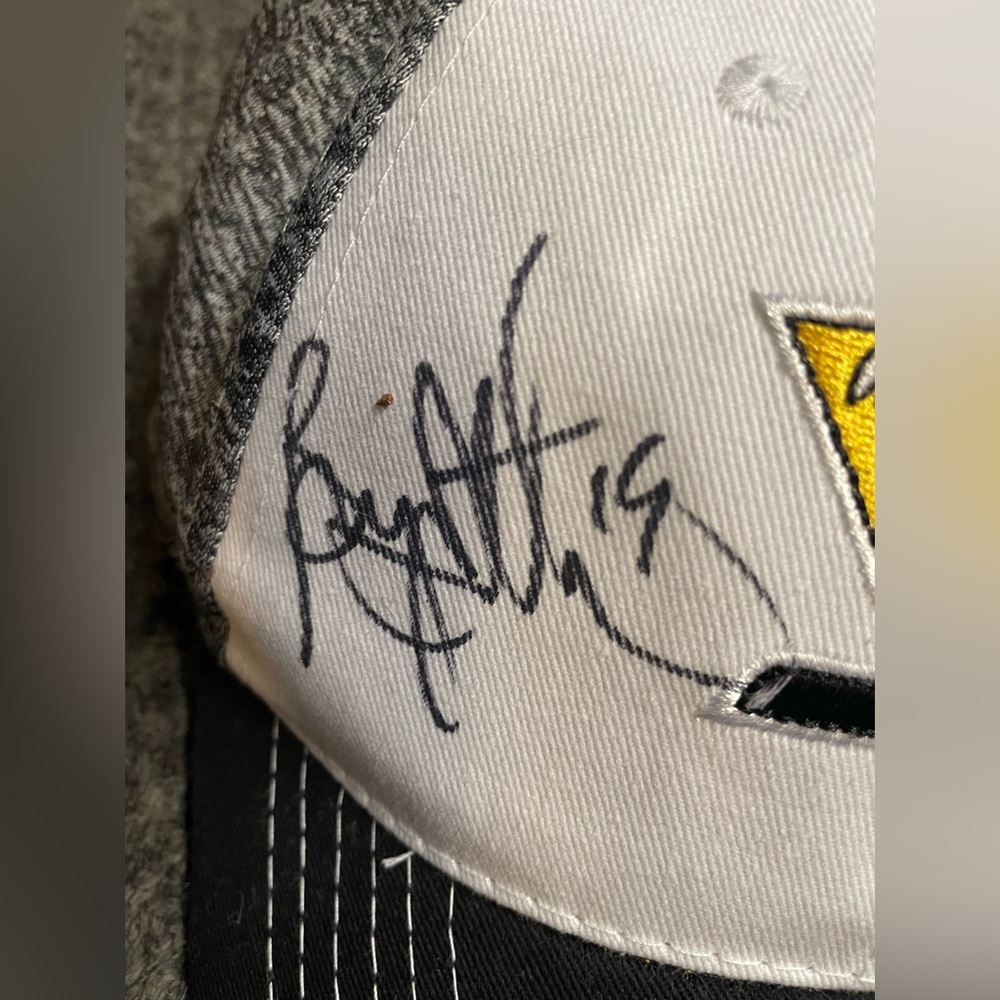 Autographed Penguins Hat - image 4